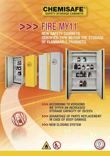 Chemisafe fire rated cabinet